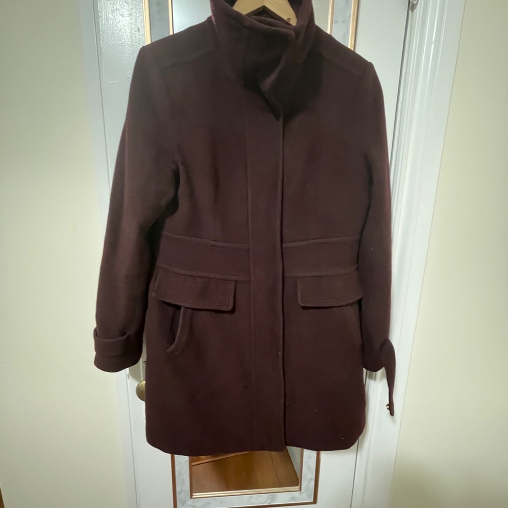 Burgundy Peacoat
